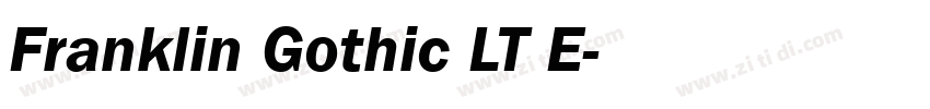 Franklin Gothic LT E字体转换